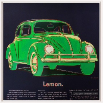 Volkswagen verde Andy Warhol Pinturas al óleo